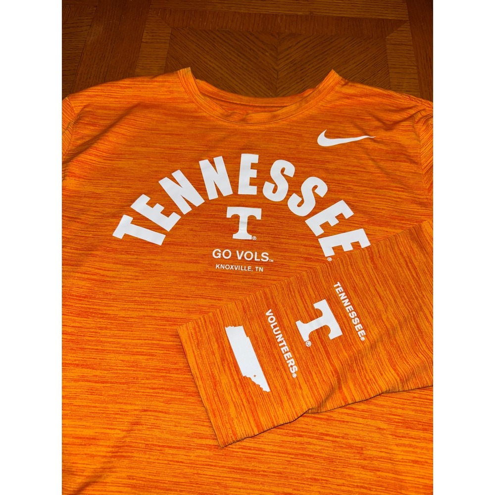Nike Tennessee Volunteers Go Vols Long Sleeve Dri-FIT Shirt Orange Mens Large